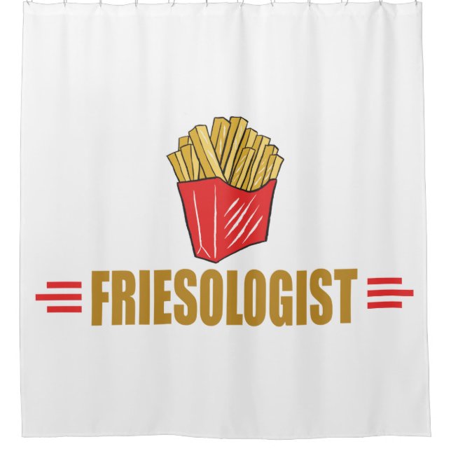 Funny French Fries Duschvorhang (Vorderseite)