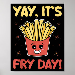 Funny French Fries Grafische Erwachsene Kinder - Y Poster
