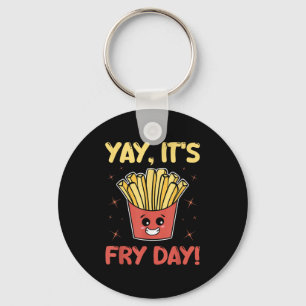 Funny French Fries Grafische Erwachsene Kinder - Y Schlüsselanhänger
