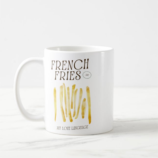 Funny French Fries Liebe Tasse (Links)
