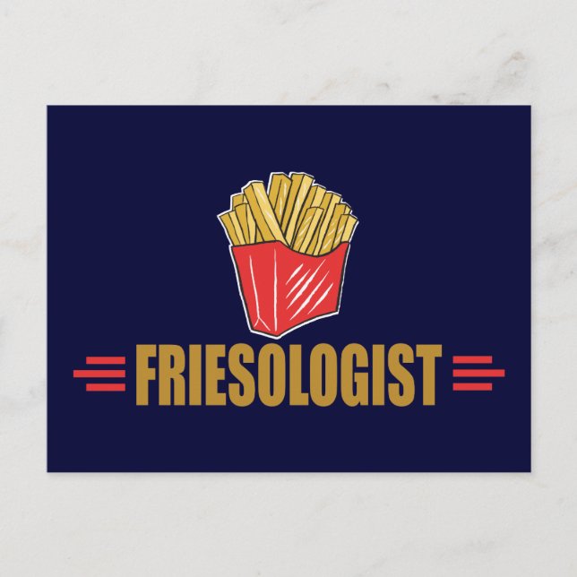 Funny French Fries Postkarte (Vorderseite)