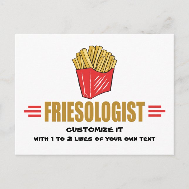 Funny French Fries Postkarte (Vorderseite)