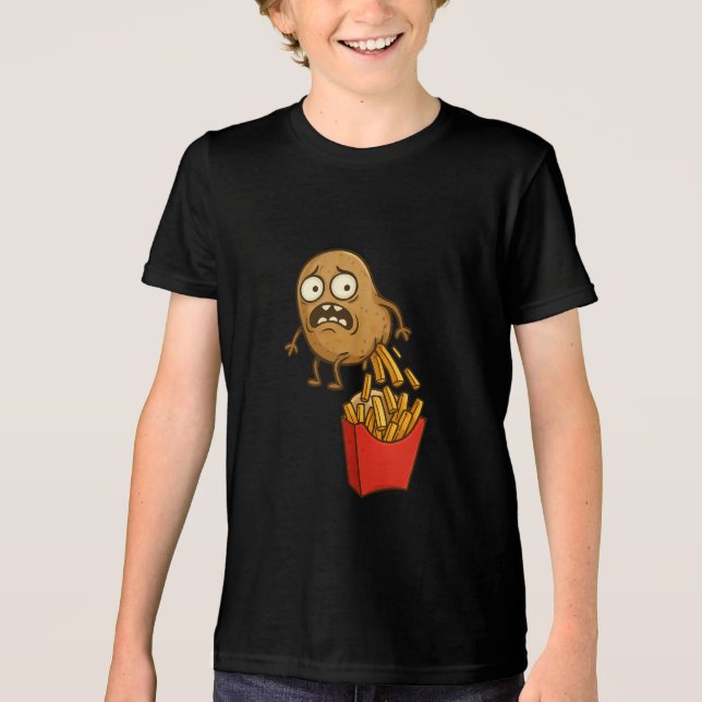 Funny French Fries T - Shirt (Vorderseite)