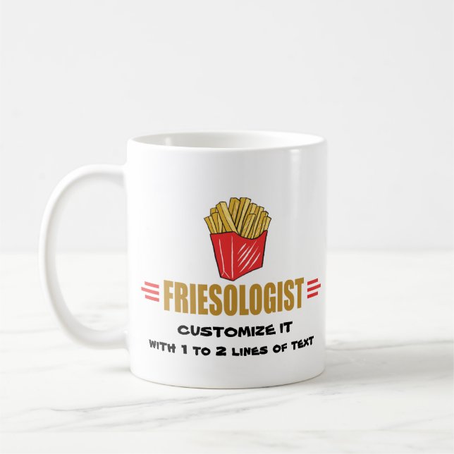 Funny French Fries Tasse (Links)