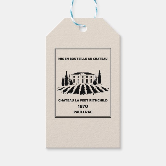 Funny French Geburtstag Geschenkanhänger (Vorderseite)