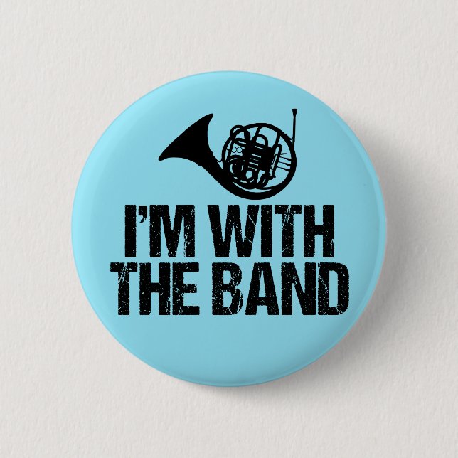 Funny French Horn Button (Vorderseite)