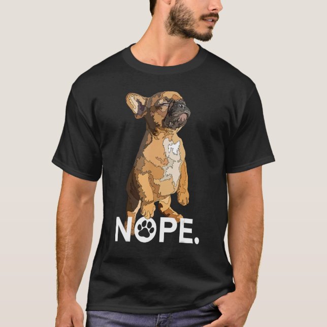 Funny Frenchie Puppy French Bulldog Dog Lover T-Shirt (Vorderseite)