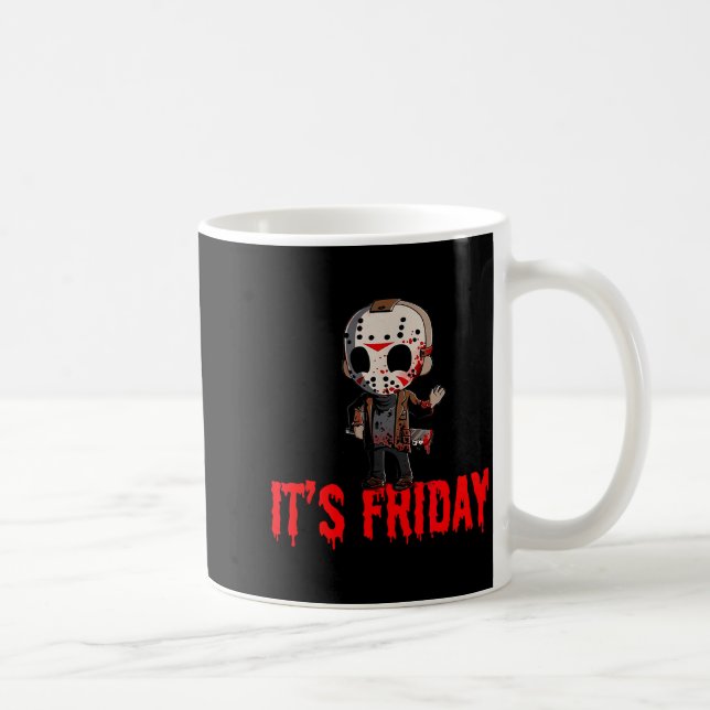 Funny Friday 13th Funny Halloween Horror  Kaffeetasse (Rechts)