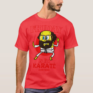 Funny Friday Karate 80er TV Toon Character Quote M T-Shirt