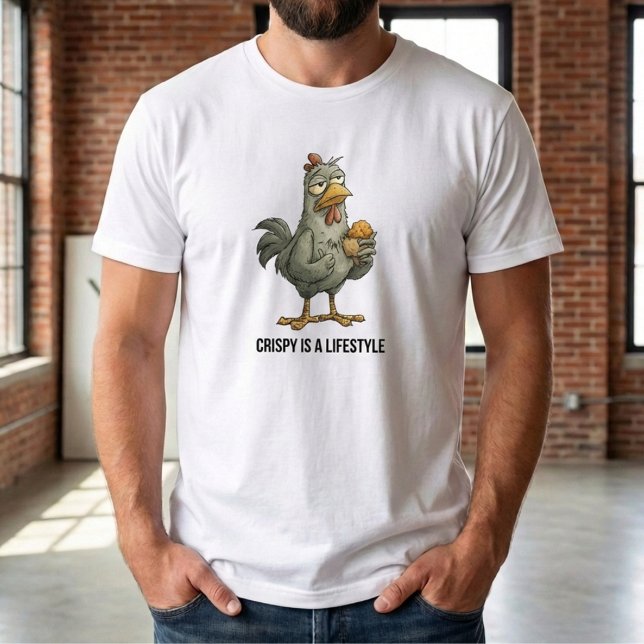 Funny Fried Chicken T-Shirt (Von Creator hochgeladen)