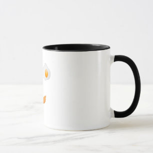 Funny Fried Egg Food Face Tasse