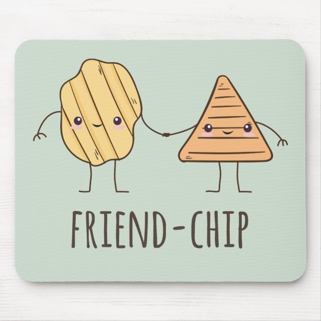 Funny Friend Chip Kartoffelchips Mousepad (Vorne)