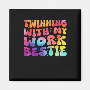 Funny Friends Twinning mit meiner Arbeit Bestie Sp Magnet