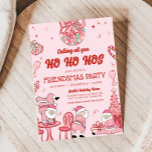 Funny Friendsmas Santa Ho Ho Hos Weihnachtsfeierta Einladung<br><div class="desc">Verbringen Sie den Feiertagssjubiläum mit unserer individuell gestaltbaren Weihnachtsdruckeinladung,  die sich perfekt für Ansammlungen und Familienfeiern eignet. Mit eleganten Designs und leicht zu bearbeitenden Texten Set diese Einladung den Ton für eine fröhliche Urlaubssaison. 51SE B</div>