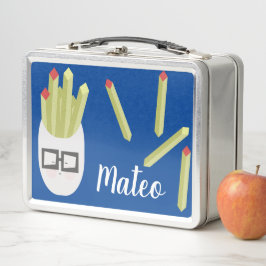 Funny Fries Kids Name Metal Lunch Box