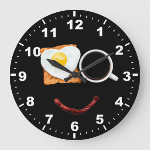 Funny Frigs Eggs Kitchen Wall Clock Große Wanduhr