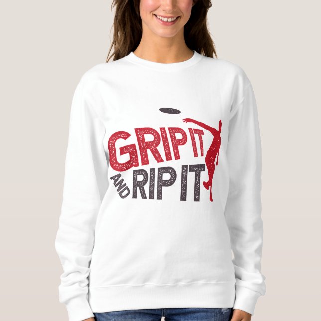 Funny Frisbee Disk Golf für Disk Golfer Sweatshirt (Vorderseite)