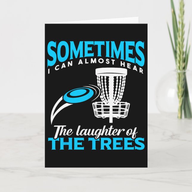 Funny Frisbee Golf Disc Golf Player Men  Karte (Vorderseite)