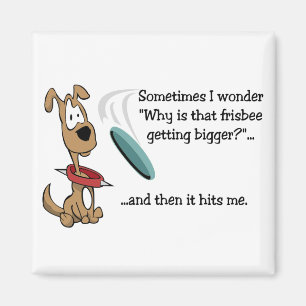 Funny Frisbee Magnet