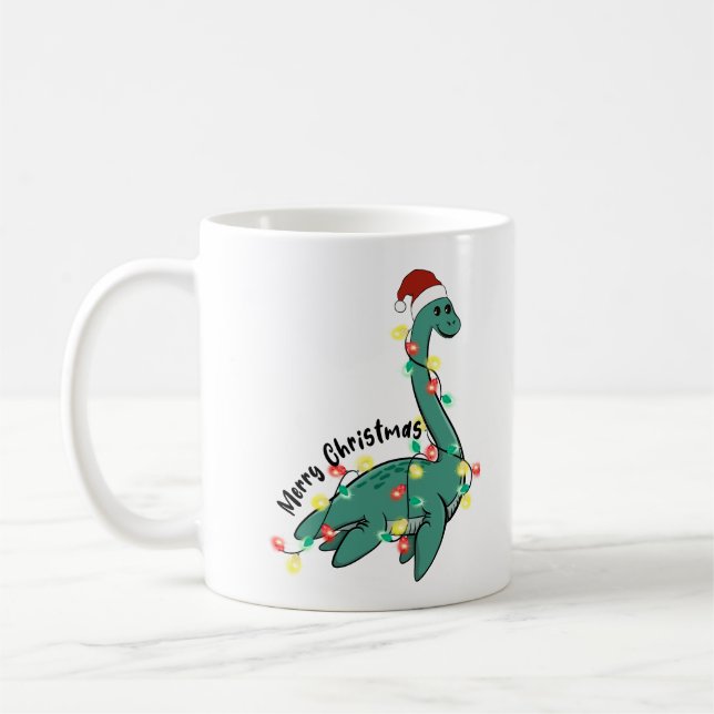 Funny FroChristmas Lochness Monster Kaffeetasse (Links)
