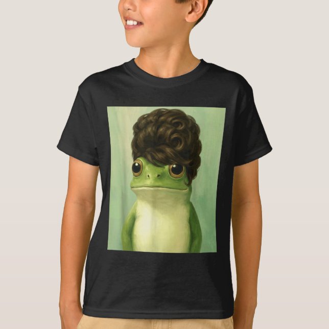 Funny Frog Beehive Bob Haircut Meme  T-Shirt (Vorderseite)