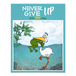 Funny Frog Choice Bird Inspiration Poster