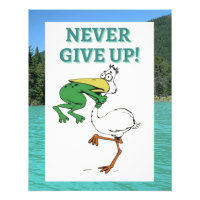 Funny Frog Choice Bird Inspiration Poster