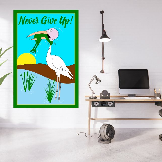 Funny Frog Choice Bird Inspiration Poster (Von Creator hochgeladen)