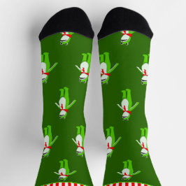 Funny Frog Christmas Holiday Socken