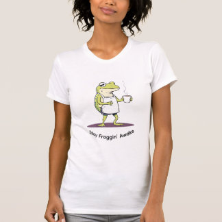 Funny Frog Coffee Frauen Shirt
