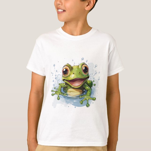 Funny Frog for Boys - Ribbit Fun! T-Shirt (Vorderseite)