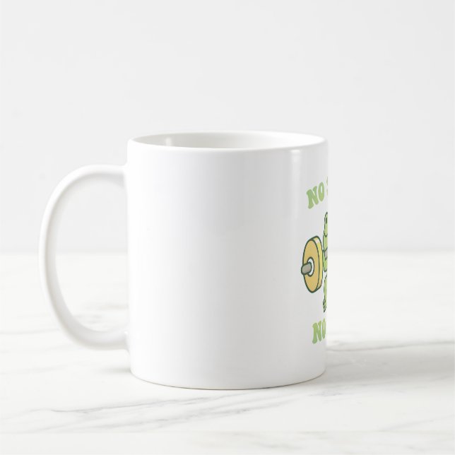 Funny Frog Hefting Weiden keine Stöcke Kein Hinter Kaffeetasse (Links)