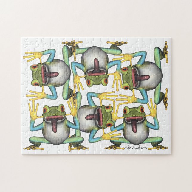Funny Frog Insanely Froggie Puzzle (Horizontal)