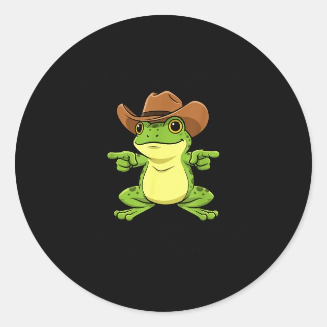 Funny Frog Me No Problemo Narrator But It Was All  Runder Aufkleber (Vorderseite)