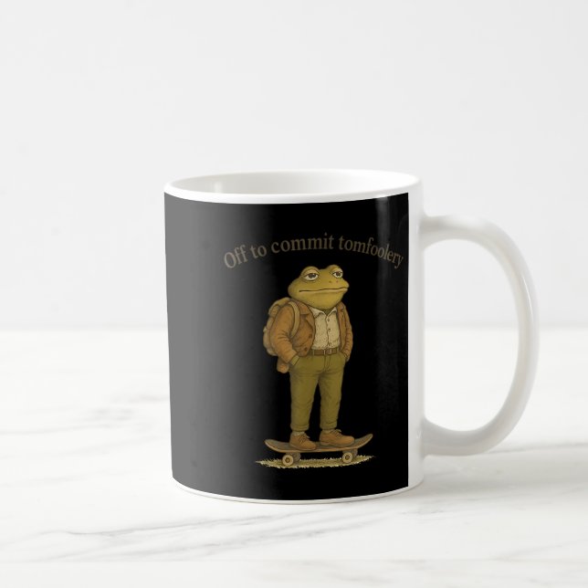 Funny Frog Meme Alberner dunkler Spaß ab, um Tom z Kaffeetasse (Rechts)
