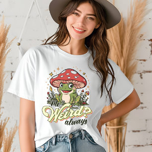 Funny Frog Mushroom Niedlich Shy Introvert Tri-Blend Shirt