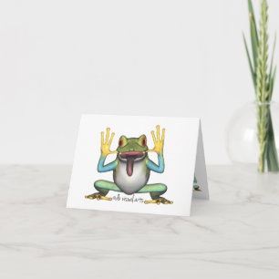 Funny Frog Note Cards Karte