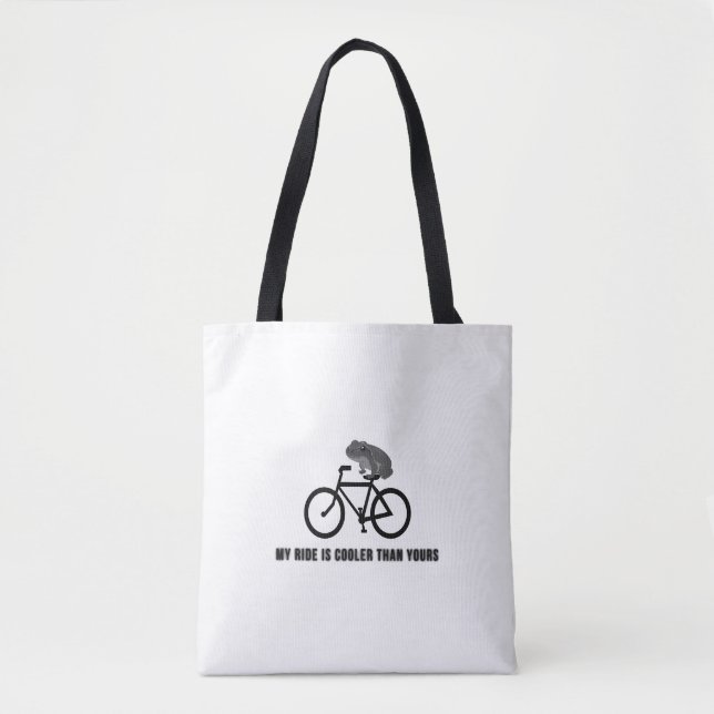 Funny Frog on Bike T-Shirt | Cool Cycling Animal  (Vorderseite)