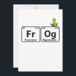 Funny Frog Periodic Table Elements Funny Science Dankeskarte<br><div class="desc">witzig, periodisch, frog, niedlich, frog, wissenschaft, chemie, geschenk, geburt</div>