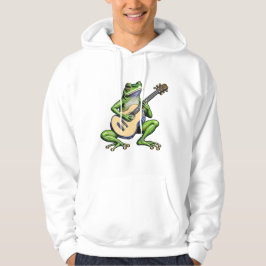 Funny Frog Playing Guitar Hoodie
