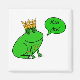 Funny Frog Prince - Tierische Kühlschrankmagnet Magnet