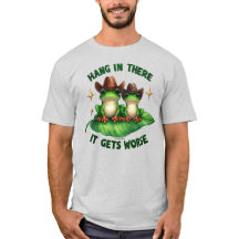 Funny Frog Quote Grafischer T - Shirt - Hang da re