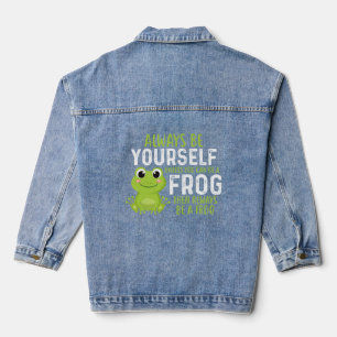 Funny Frog Shirt sarkastisch Funny Frog Jeansjacke