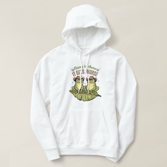 Funny Frog Spaß T - Shirt - Hang in There! (Design vorne)