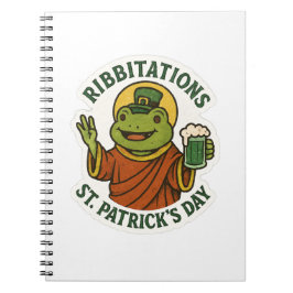 Funny Frog St.Patrick's Day Notizblock