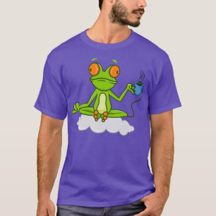 Funny Frog Tea Yoga Meditation T-Shirt
