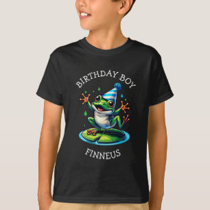 Funny Frog Themed Birthday Boy T-Shirt
