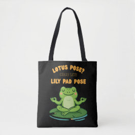 Funny Frog Yoga Cartoon Lotus Lily Pad Pose Design