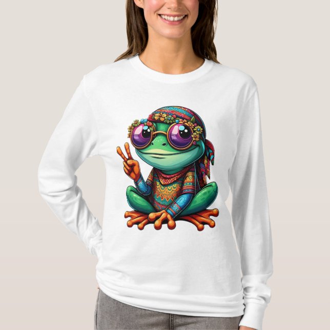 Funny Frog Yoga T-Shirt (Vorderseite)