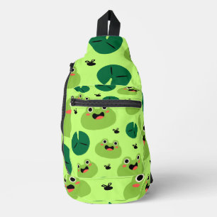 Funny Frogs Crossbody Bag